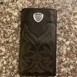 Artist leather wallet 3x6 Dark Brown